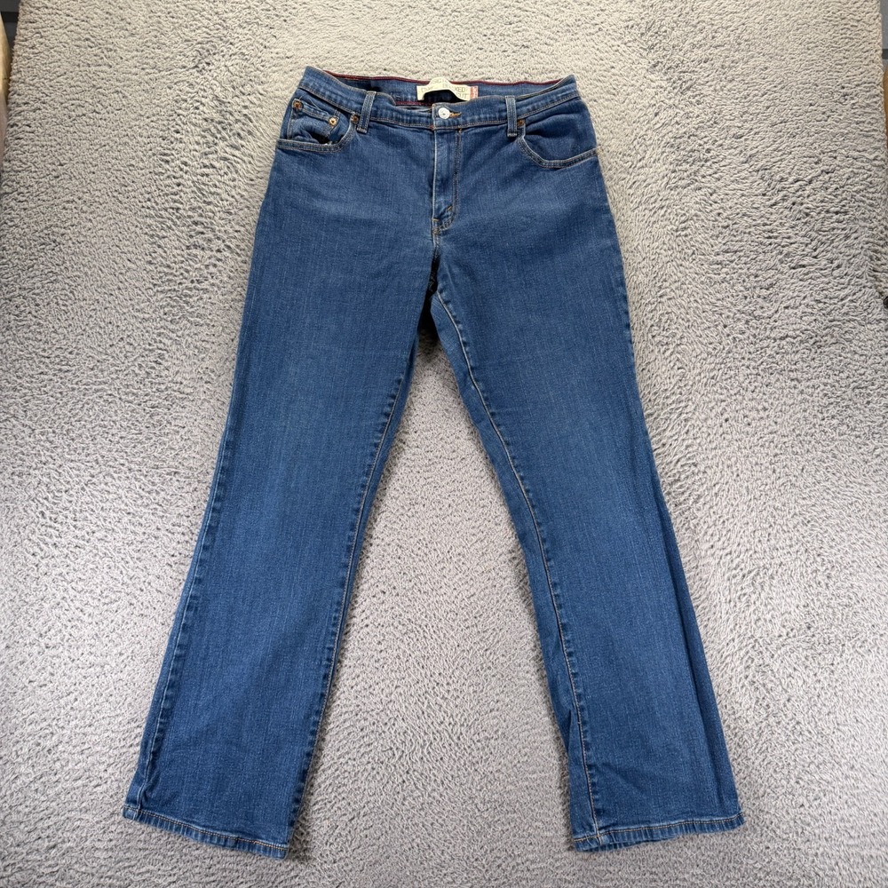 Levi's 550 Jeans Womens 12M Blue Cotton Denim‎ Bootcut Workwear Relaxed Stretch